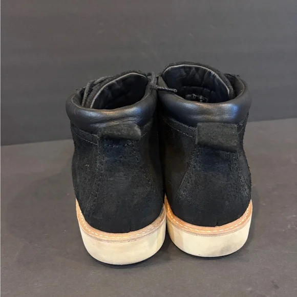 SAS Hatchet Chukka Boot 10.5M Black Suede Vibram USA Made $339 Retail